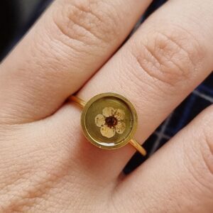 Anillo de flor Lobularia