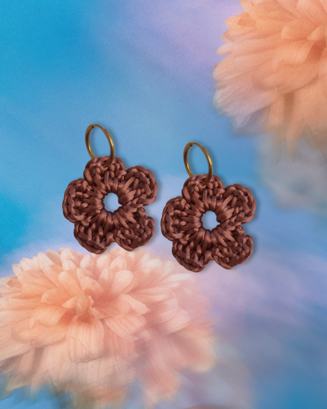 Pendientes Crisantemo | Ganchillo