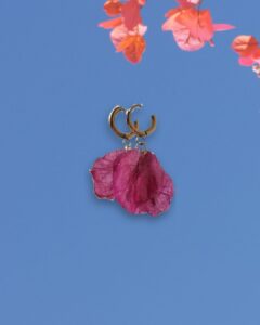 Pendientes Pétalos de Buganvilla