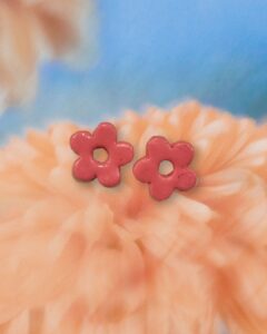 Pendientes Hortensia | Arcilla polimérica