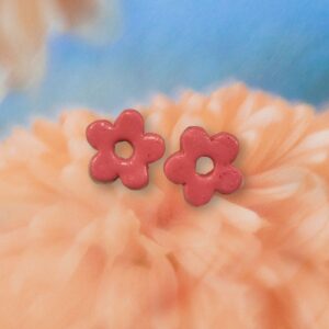 Pendientes Hortensia | Arcilla polimérica