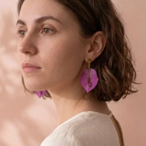 Pendientes Pétalos de Buganvilla