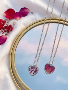 Collar Corazón de Rosa